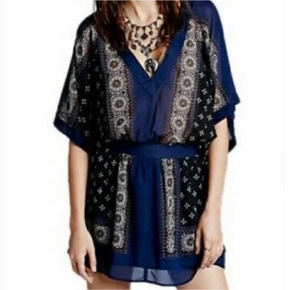 Free People Santana Cruz Sheer Overlay Mini Dress - Picture 4 of 10